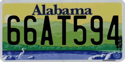 AL license plate 66AT594