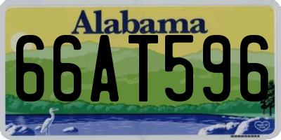 AL license plate 66AT596