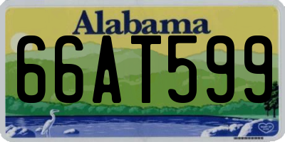 AL license plate 66AT599