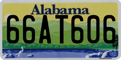 AL license plate 66AT606