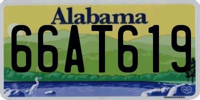 AL license plate 66AT619