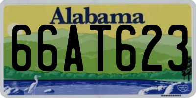 AL license plate 66AT623