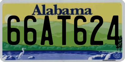 AL license plate 66AT624