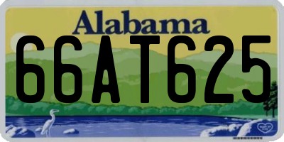 AL license plate 66AT625