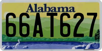 AL license plate 66AT627