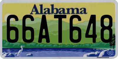 AL license plate 66AT648