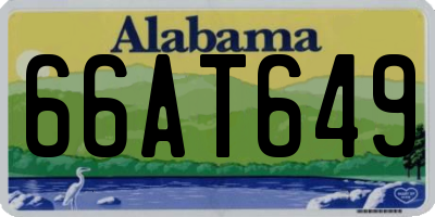 AL license plate 66AT649