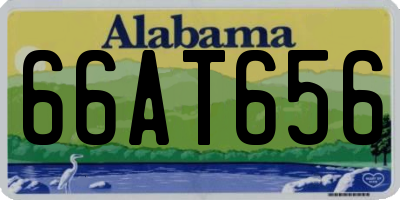 AL license plate 66AT656