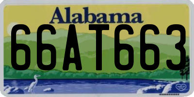 AL license plate 66AT663