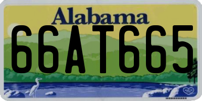AL license plate 66AT665
