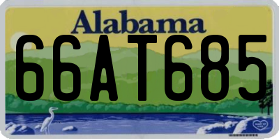 AL license plate 66AT685
