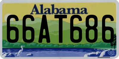 AL license plate 66AT686