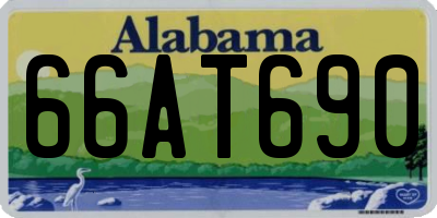 AL license plate 66AT690