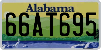 AL license plate 66AT695