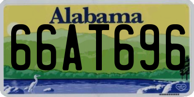 AL license plate 66AT696