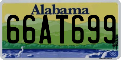 AL license plate 66AT699
