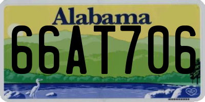 AL license plate 66AT706