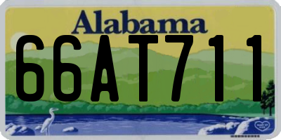 AL license plate 66AT711