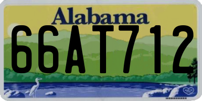 AL license plate 66AT712