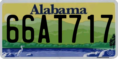AL license plate 66AT717