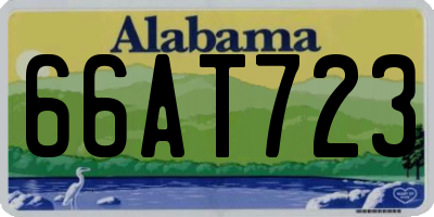 AL license plate 66AT723