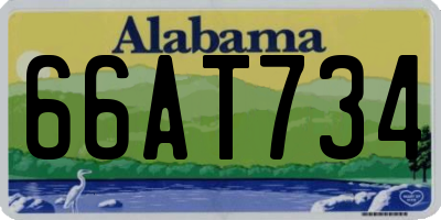AL license plate 66AT734