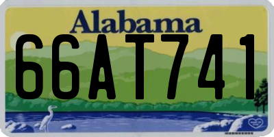 AL license plate 66AT741