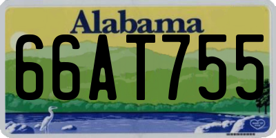 AL license plate 66AT755