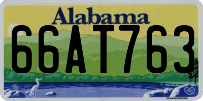 AL license plate 66AT763