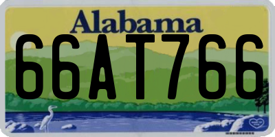 AL license plate 66AT766