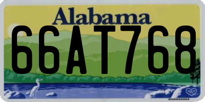 AL license plate 66AT768