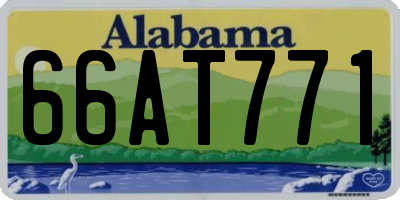 AL license plate 66AT771