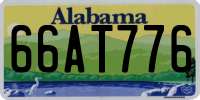 AL license plate 66AT776