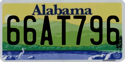 AL license plate 66AT796