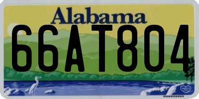 AL license plate 66AT804