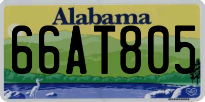 AL license plate 66AT805