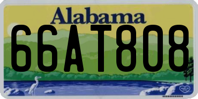 AL license plate 66AT808