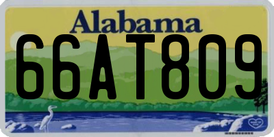 AL license plate 66AT809