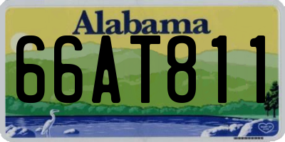 AL license plate 66AT811