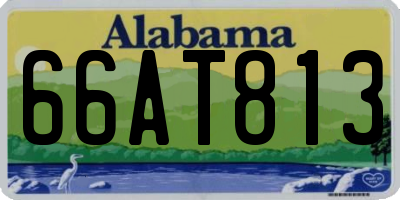AL license plate 66AT813