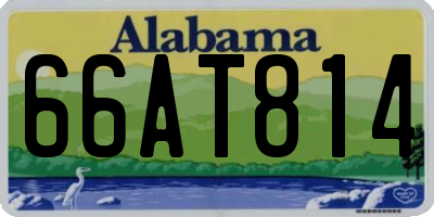 AL license plate 66AT814