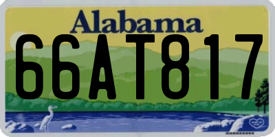 AL license plate 66AT817