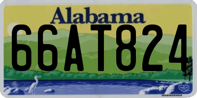 AL license plate 66AT824