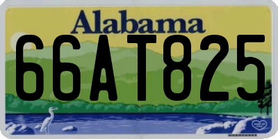AL license plate 66AT825