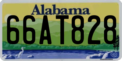 AL license plate 66AT828