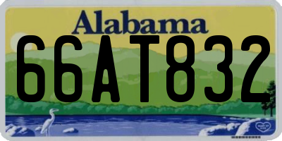 AL license plate 66AT832