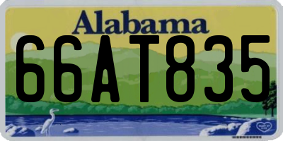 AL license plate 66AT835
