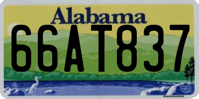 AL license plate 66AT837