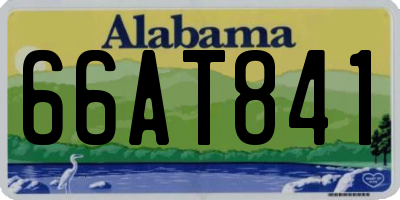 AL license plate 66AT841