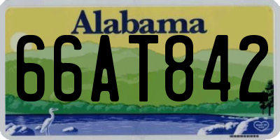 AL license plate 66AT842